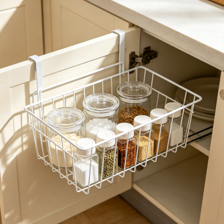 Cabinet Door Hanging Spice Rack Organizer Shelf
